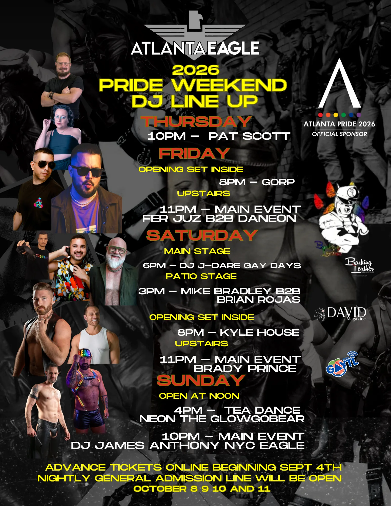 Pride Weekend Pass / Show Table Tickets