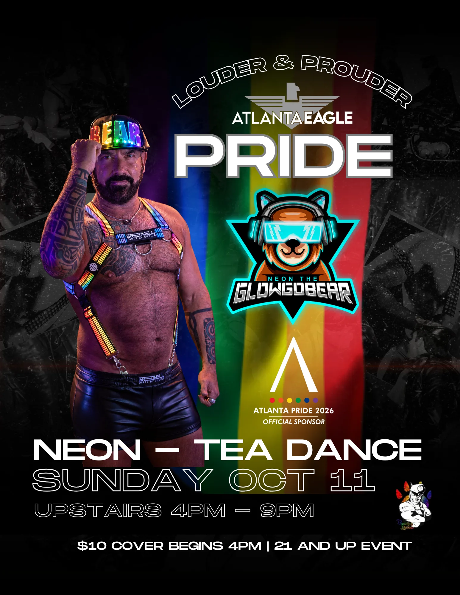 NEON THE GLOWGOBEAR – Atlanta Pride 2026: Louder & Prouder